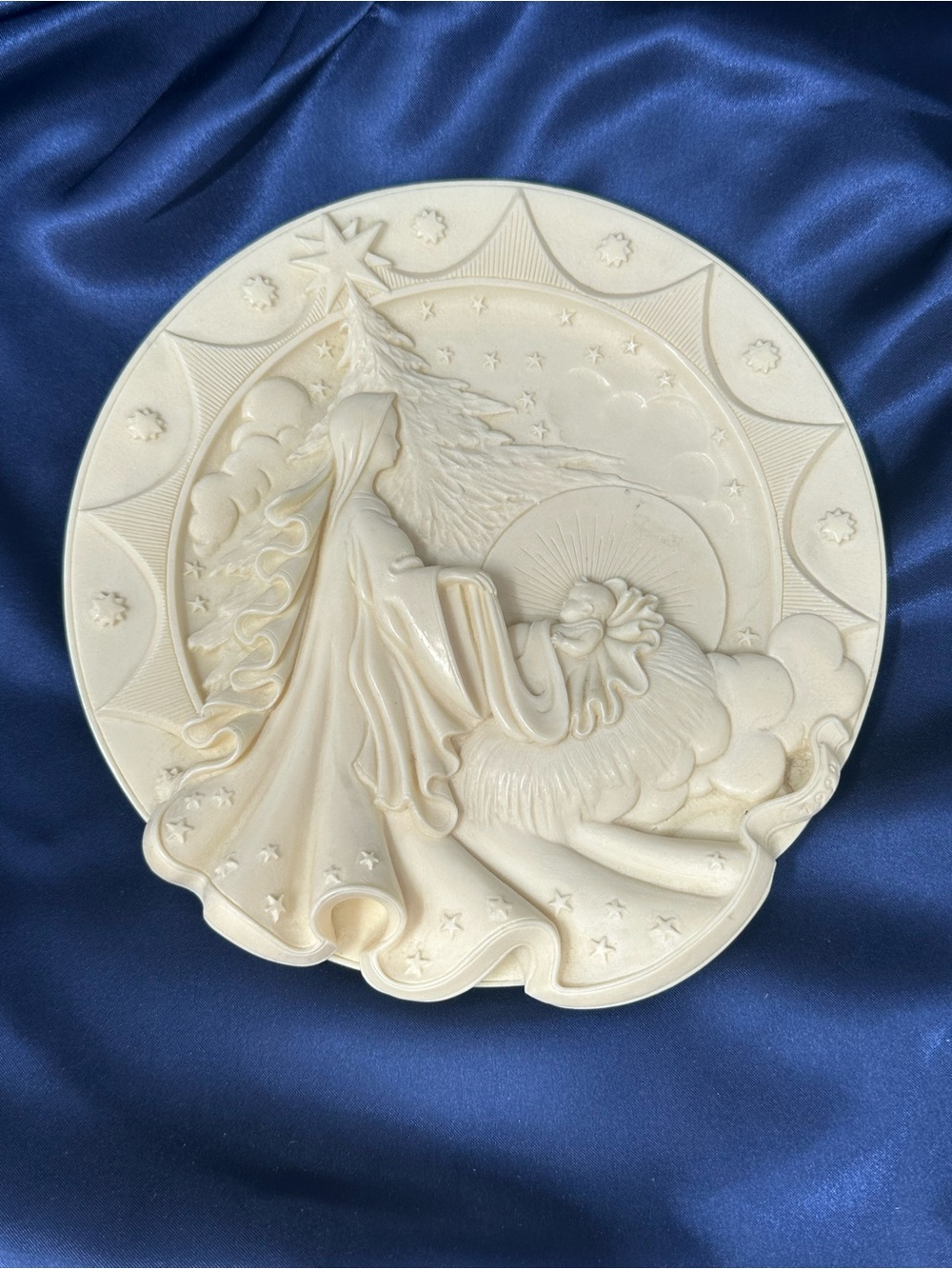 Faro "Silent Night" First Issue Collectible 3D Christmas Plate 1992 #1337 A10